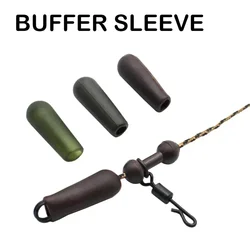 20x Carp Fishing Accessories 20mm Heli Rubber Buffer Sleeve Available Green/Brown/Silt Fishing Terminal Tackle Helicopter Rigs