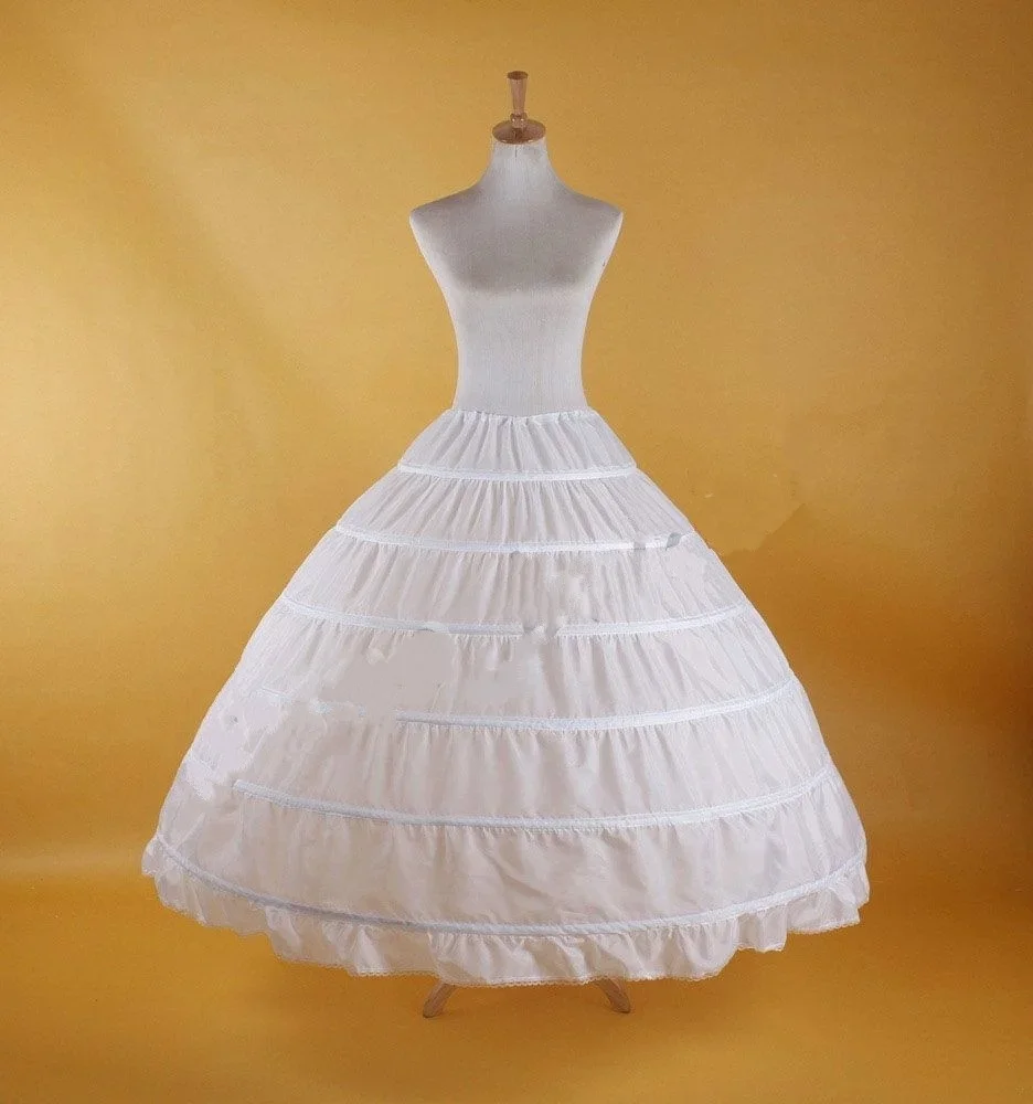 de la falda nupcial del aro de la boda de los accesorios Crinoline Slip White