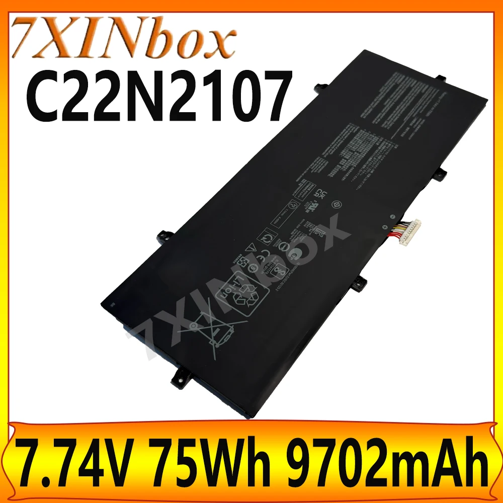 

7XINbox 75 Втч C22N2107 7,74 В 9702 мАч Аккумулятор для Asus ZenBook 14 OLED UM3402 UX3402VA UX3402ZA Flip OLED серии UP3404VA Совершенно новый