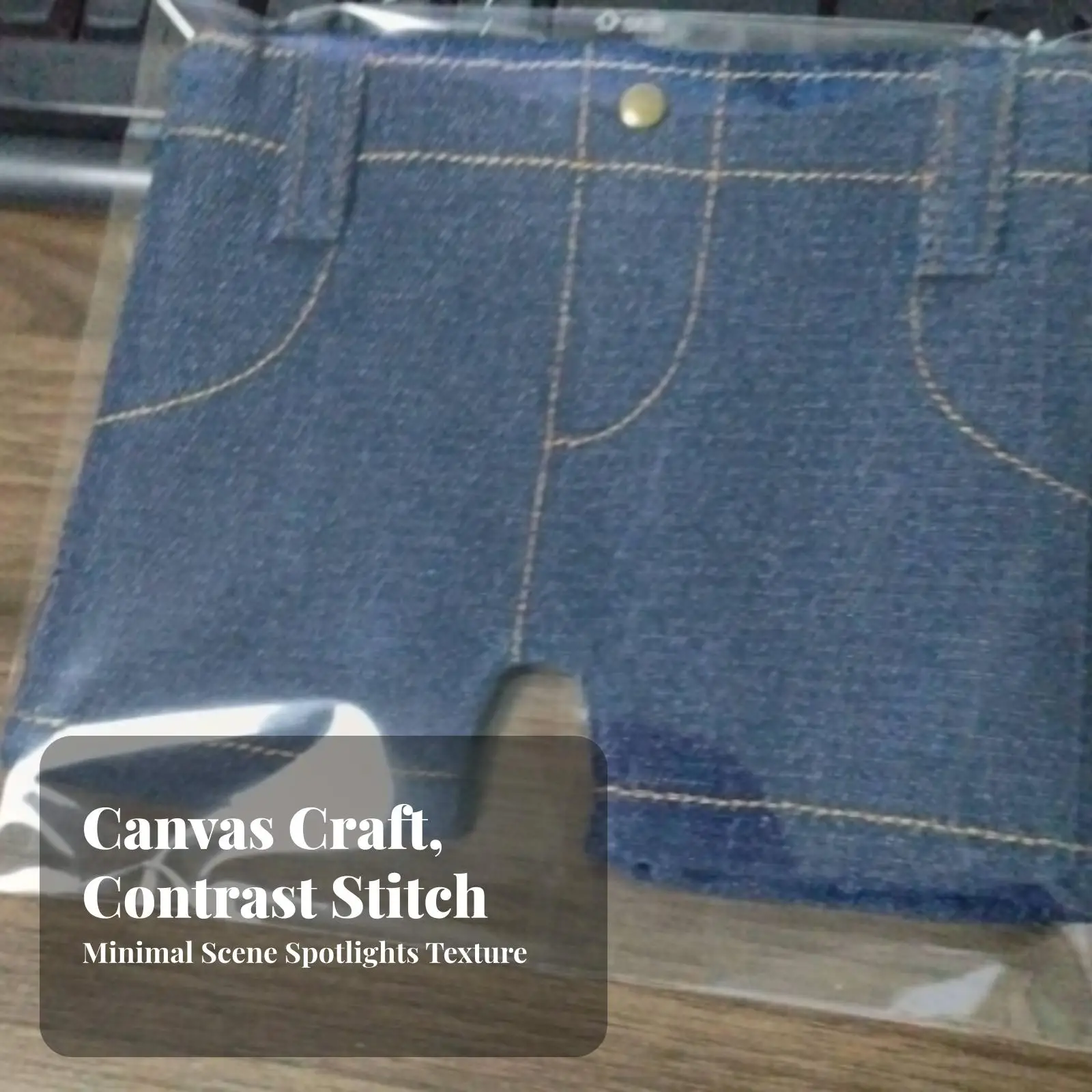 Cute Shorts Denim Mini Wallet Card Case Snap Button Closure Compact Billfold Purse for Pocket Backpack Daily Carry