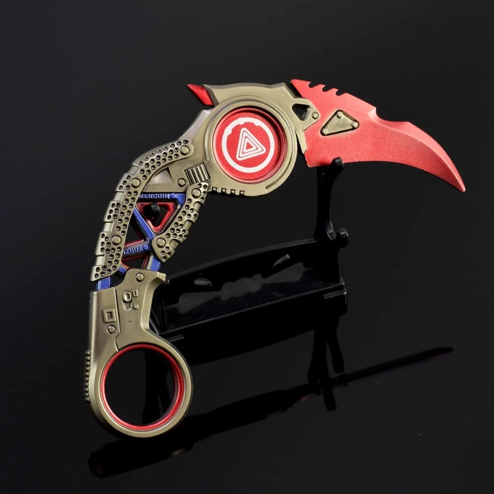 Apex legends geral herança arma raptor garra 15cm jogo de metal katana ninja espadas corpo machado arma modelo presentes brinquedos para meninos