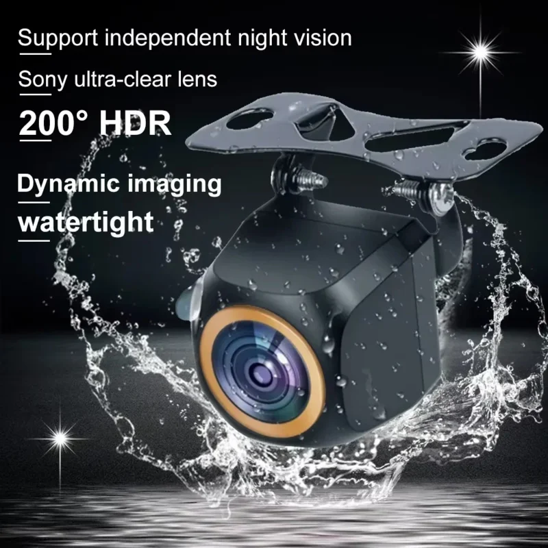 For AHD 1920x1080P Car Rear View Camera 200 °   Fisheye Golden Lens Full Night Vision Vehicle Reversing Front Camera