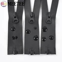 2Pcs 5# 60/70/80/100cm Waterproof Zippers For Sewing Open-End Invisible Zipper Bags Garment Zip Repair Kits DIY Accessories