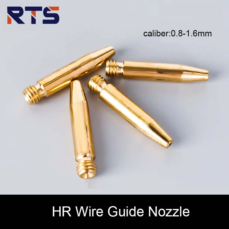 RTS HRLaser Laser Welding Wire Guide Nozzle WSX Weld Wire feed nozzles H31.5 M6 HuanRi Copper Nozzle Apertures 0.8-1.6mm