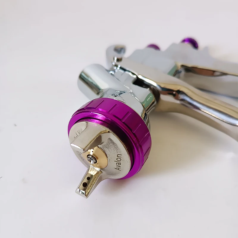 Original Product Avalon Professional HVLP Spay Gun 1.4mm Nozzle Gravity Airbrush For Car Painting 400 Upper Pot Double Cap