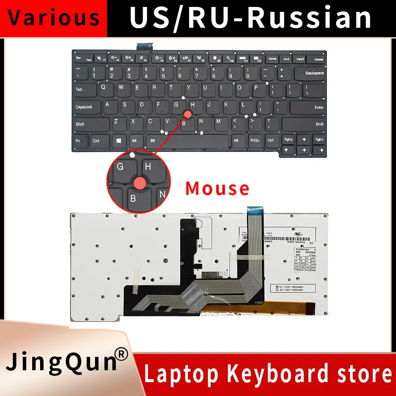 

New US/RU Russian Backlight Replace Laptop Keyboard For Lenovo Thinkpad S3-431 S3-440 S3-S431 S3-S440 Notebook keyboard Layout