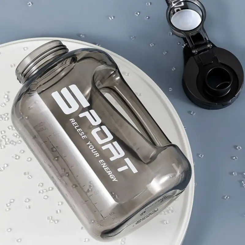 

Gym Water Bottle 1700ml Leakproof Big Water Bottle High Temperature Resistant Outdoor Hydration Supplies For Gym Cycling Hiking
