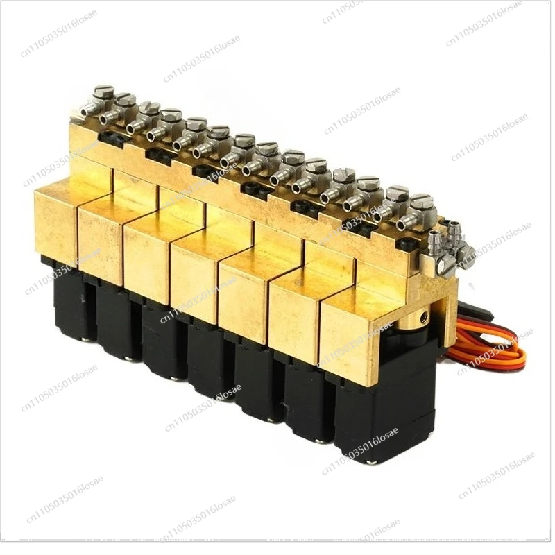 For Hydraulic Model Multi-position Reversing Valve 1-7-way Multi-way Oil Valve Excavator Loader Ro-ro Truck DIY Modified Truck