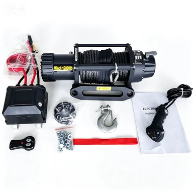 High Quality Winch Car Truck Pull Off-road 12V 24V 9500 12000 13500 17000 20000 22000 Lbs Small  Winch