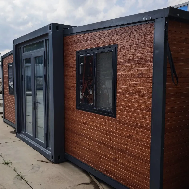 Contenedor Modular extensible de lujo Villa 1-6 dormitorios Casas portátiles Cocina 20 pies 30 pies 40 pies Tamaños Panel sándwich Diseño moderno