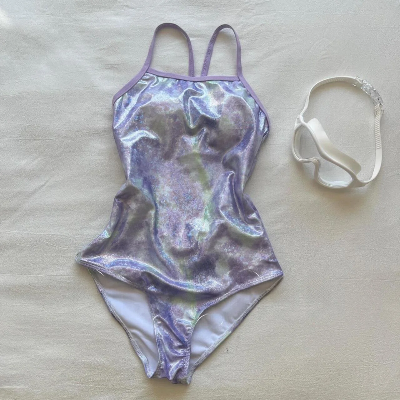 Slimming Summer Two-Piece Swimsuit Women's Competitive Speed Suit Professional Sport Double Layering Sexy Style Polyester