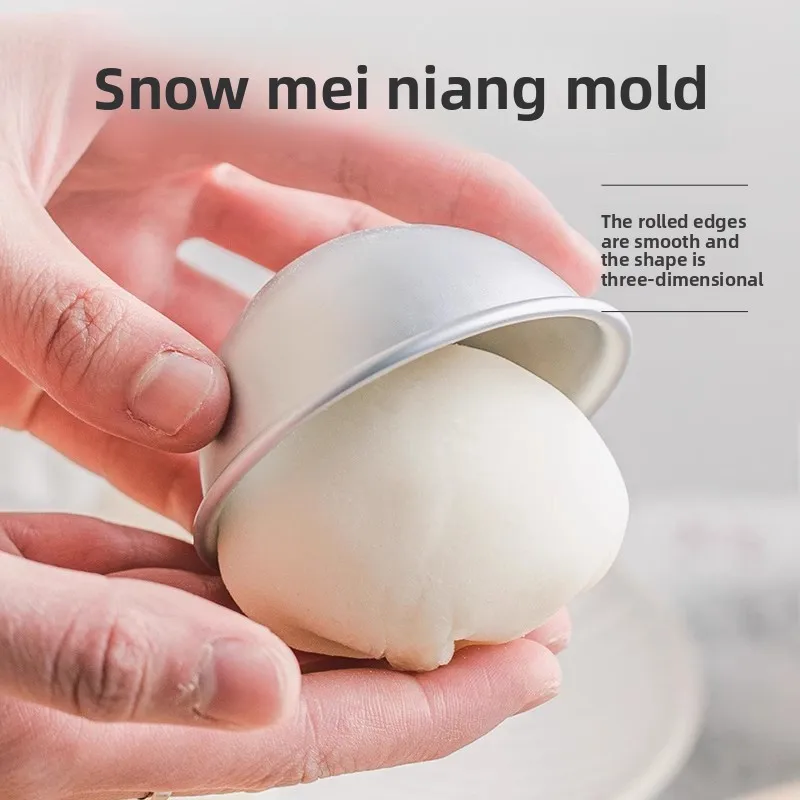 DIY Snow Skin Mochi Mold Silicone Half Ball Reusable Pudding Jelly Mousse Cake Baking Tool Home Kitchen Dessert Mold