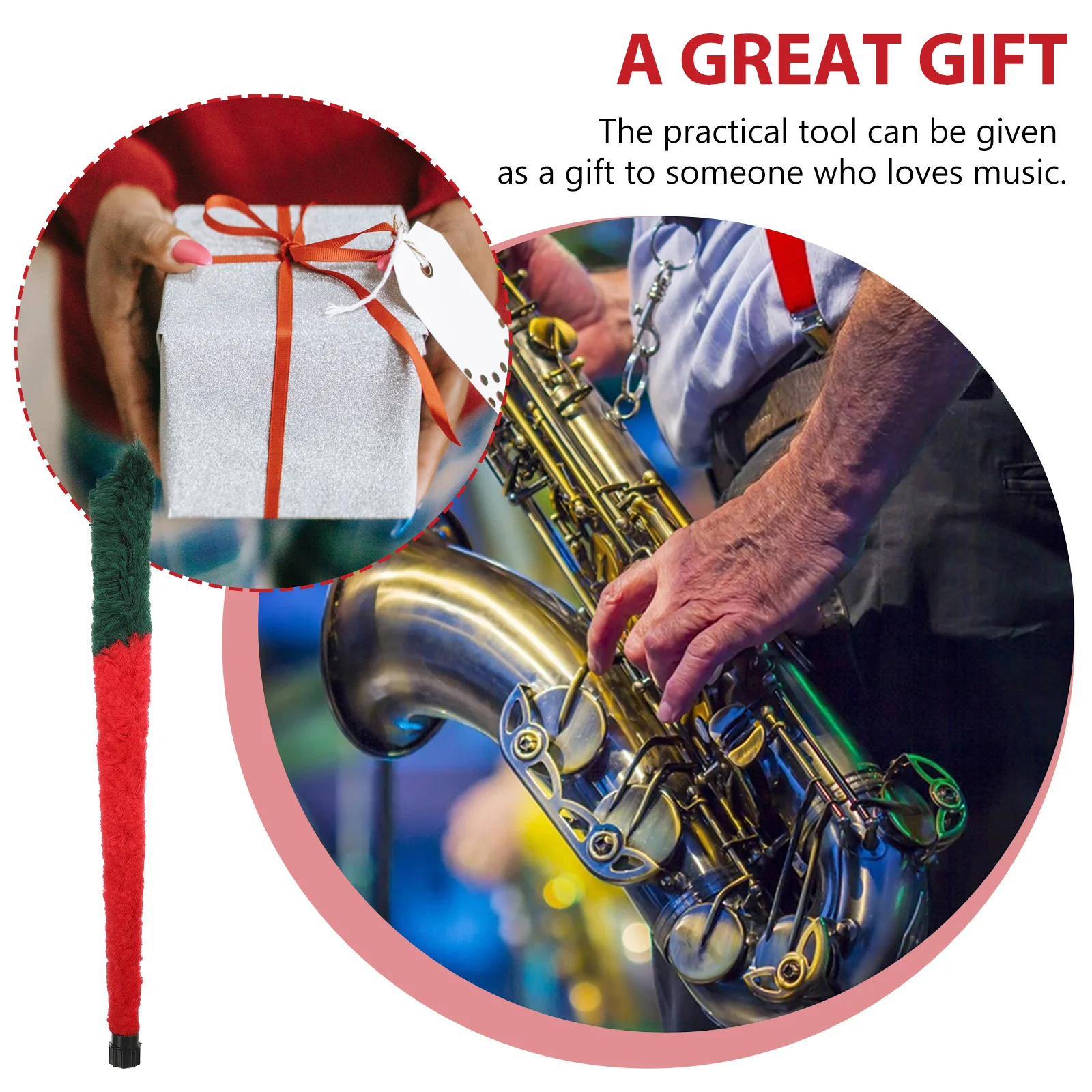 

1Pc Premium Saxophone Cleaning Brush Perfect Gift For Musical Instrument Enthusiasts