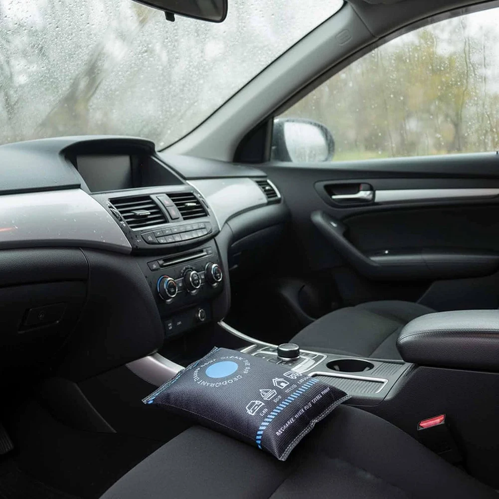 Car Interior Dehumidifiers Bag Reusable Efficiently Absorbs Moisture, Prevents Fog & Odors. Clear Visibility