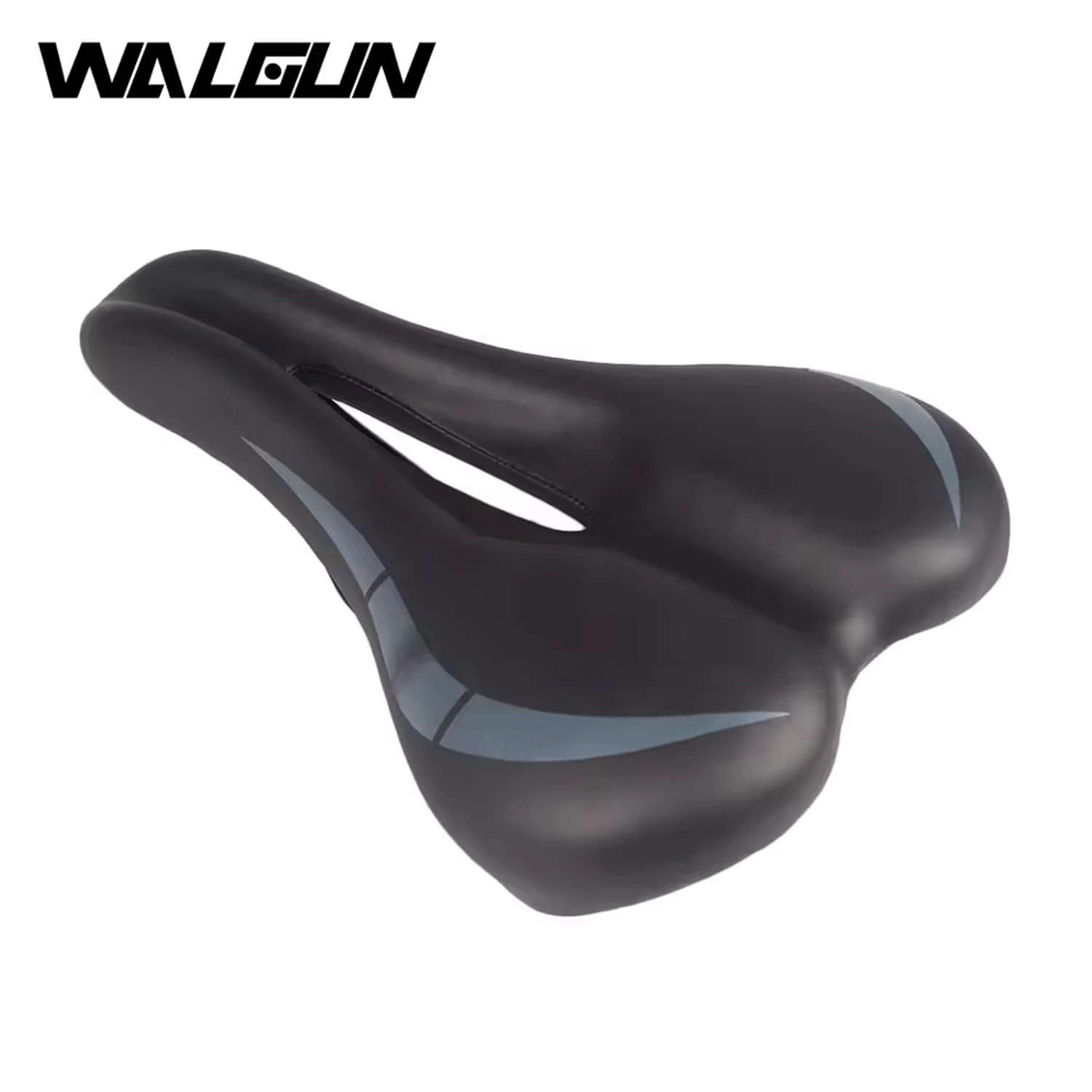 WALGUN Bicycle Saddle MTB Mountain Road Bike Seat Hollow Gel Comfortable Cycling Cushion Cycling Padded Wide Saddle Bicycle part