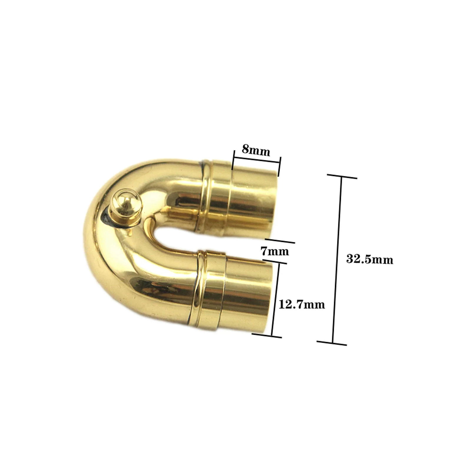 5 pcs Trumpet Bend Neck Elbow Replacement Part  2# Tuning Slide Small Bend Pipe Brass Instrument Repair Components