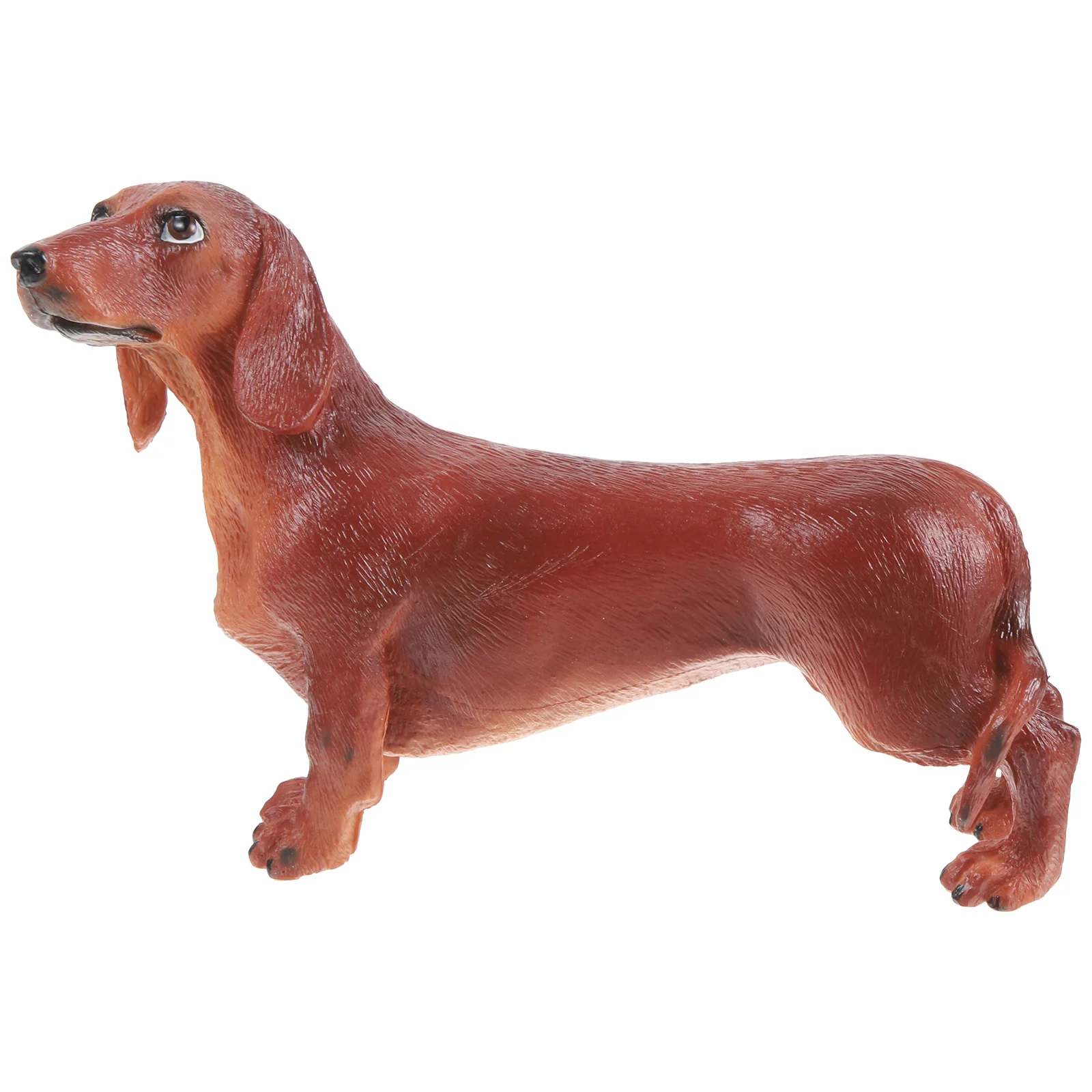 

Dachshund Toy Model Simulation Dog Statue Figurine Desktop Decoration Plastic Recognition