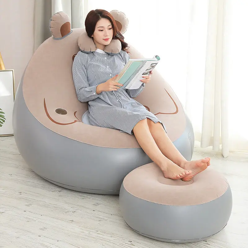 Cartoon-style Inflatable Cute Lazy Taking During Lunch Inflatable Break - Single Person Use Outdoor Furniture Opblaasbaar ZYCQSF