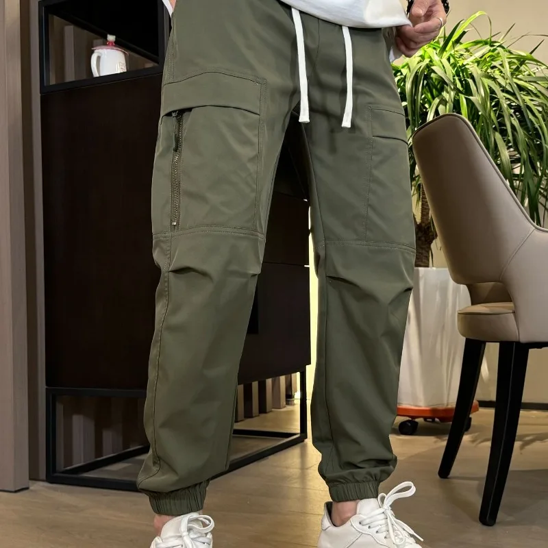 

Американские рабочие брюки, весенне-осенние уличные повседневные брюки прямого кроя, мужские свободные спортивные брюки