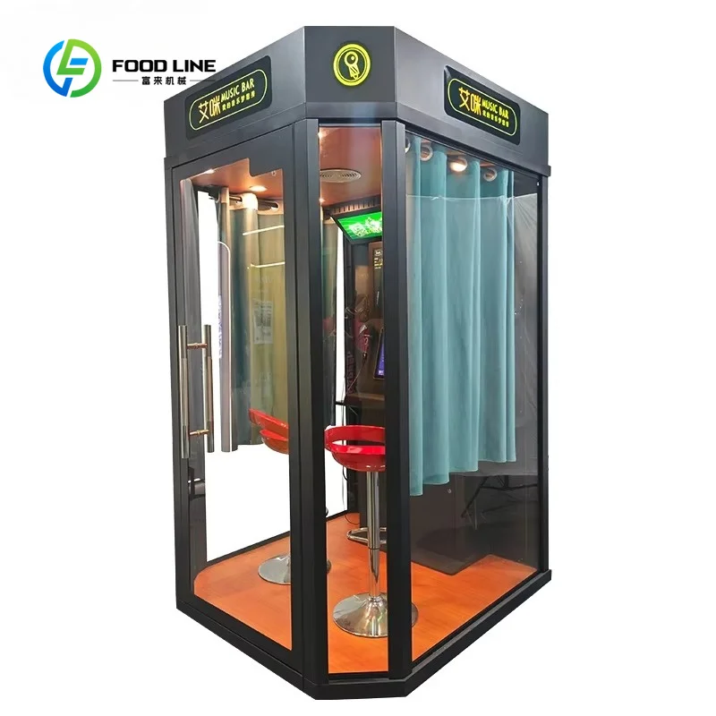 Customized Coin Operated Electronic Jukebox Karaoke Singing Room KTV Game Machine Indoor Arcade Mall Portable Karaoke Booth
