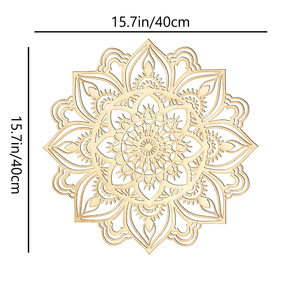CIFBUY Metal Wall Art Moroccan Mandala Sculpture Iron Hanging Decor For Living Room