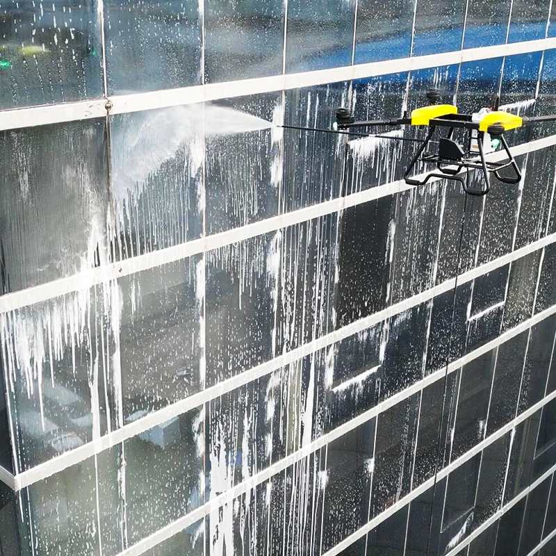 Solar panel cleaning drone with high voltage function