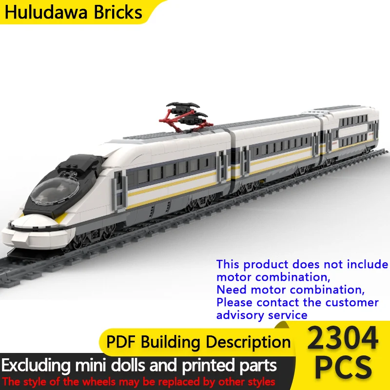 

Конструктор «Городской автомобиль» MOC: Высокоскоростной пассажирский поезд, модульная технология, развивающая игрушка для детей, подарок на праздник, набор для сборки