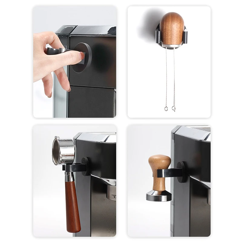 2025 Italian Coffee Utensil Storage Rack Mini Magnetic Rack Punch-free Espresso Coffee Machine Handle Rack Powder Hammer Storage