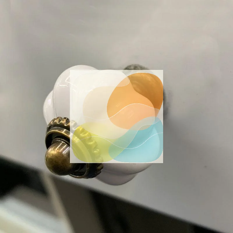 6Pcs Heavy Duty Pumpkin Drawer Handles Single Hole Round Cabinet Knobs for Wardrobe Dresser Kitchen Cupboard Furniture