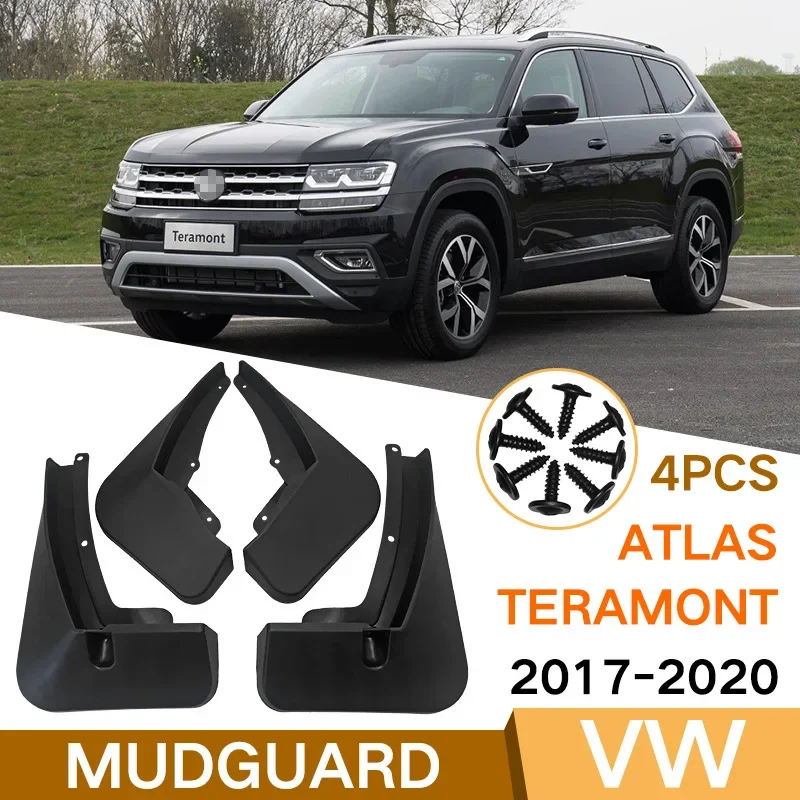 

For Volkswagen Teramont 2017-2020 Atlas black car mudguard Reduce dust Resist tire dirt car accessories tools