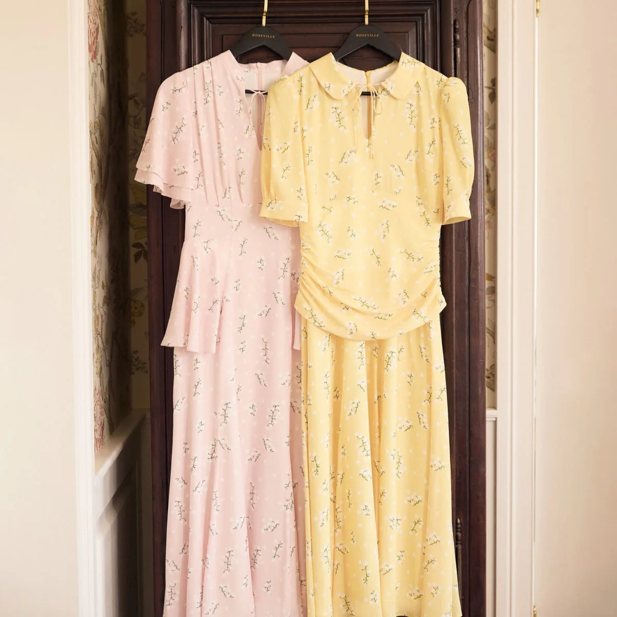 KWTX Vestido con estampado de volantes y cordones para mujer, elegante, ajustado, para fiesta, oficina, estilo callejero, primavera, verano, 2025 Premium