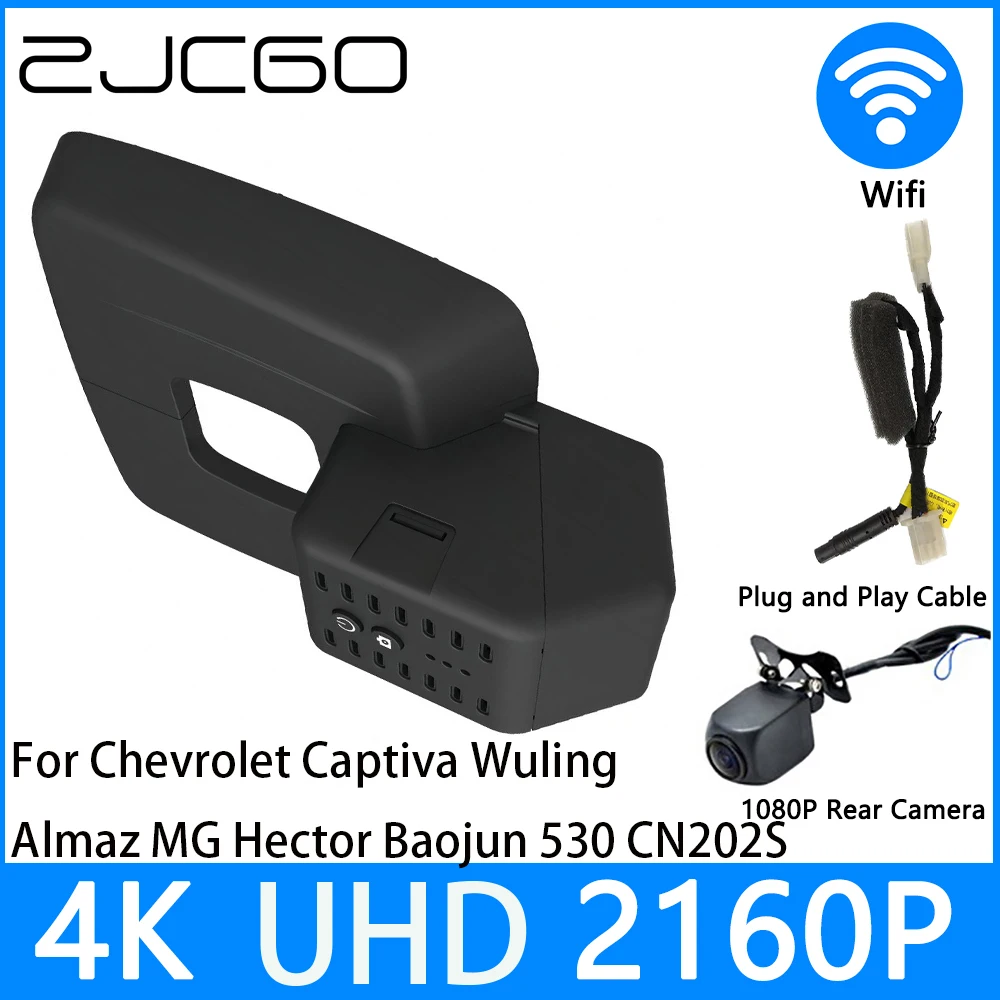 

ZJCGO Dash Cam 4K UHD 2160P Car Video Recorder DVR Night Vision for Chevrolet Captiva Wuling Almaz MG Hector Baojun 530 CN202S