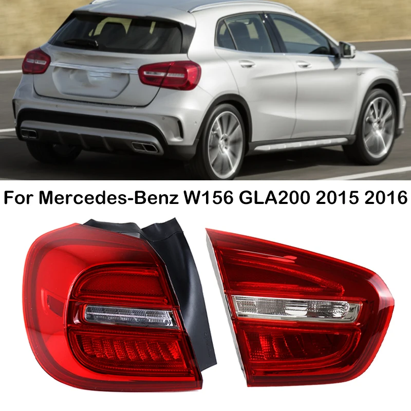 For Mercedes-Benz W156 GLA200 2015 2016 LED Tail Light Assembly Taillights ​Rear Reverse Brake Fog Lamp A1569061958 A1569060758