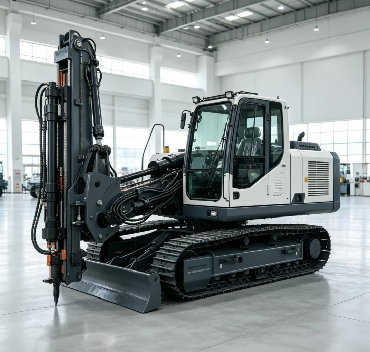 Hydraulic Mobile Machine for Quarry Rock Drilling and Breaking Integrated Rock Drill and Splitter