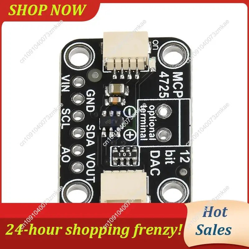 لوحة القطع البيع اليومي لـ MCP4725 12 بت I2C لوحدة محول DAC الرقمية إلى التناظرية لـ STEMMA QT Qwiic 2.7-5.5 فولت