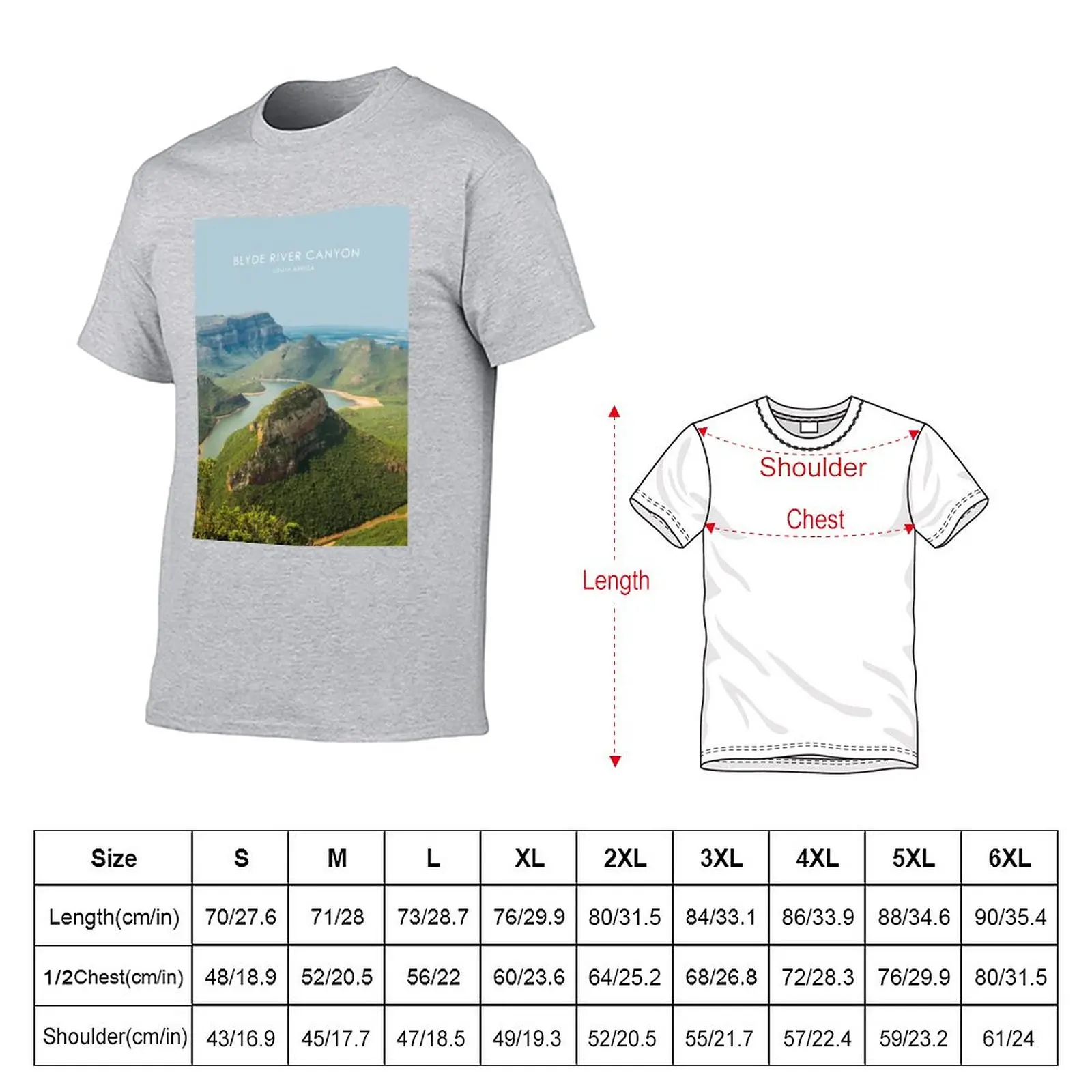 Blyde River Canyon, South Africa Travel Artwork T-Shirt vintage t shirt plain t-shirt plus size t shirts mens funny t shirts