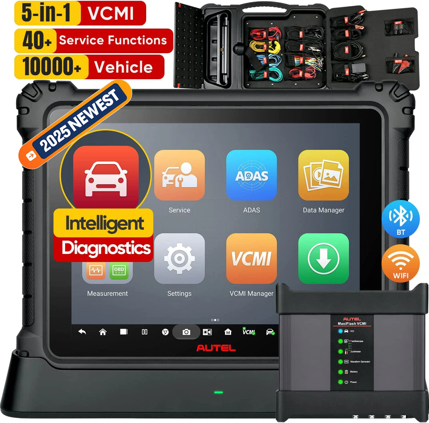 2025 Autel MaxiSys Ultra Automotive Diagnostic Tablet with Advanced MaxiFlash VCMI J2534 ECU Programming 5in1 VCMI 40+ Services