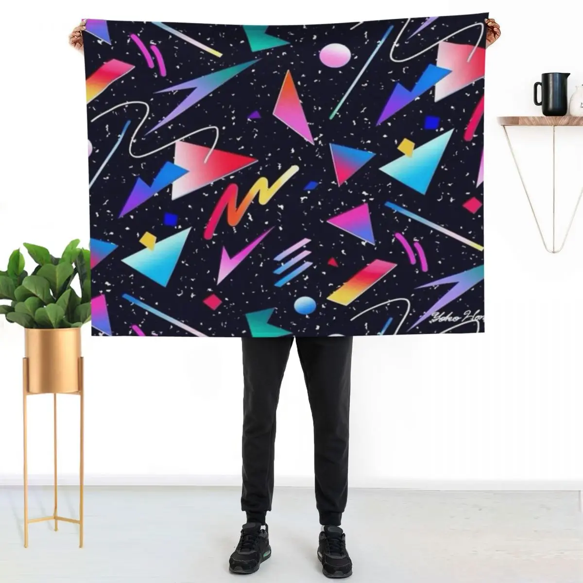 

DARK VAPORWAVE Throw Blanket Stain Resistant Cozy Warm Blanket