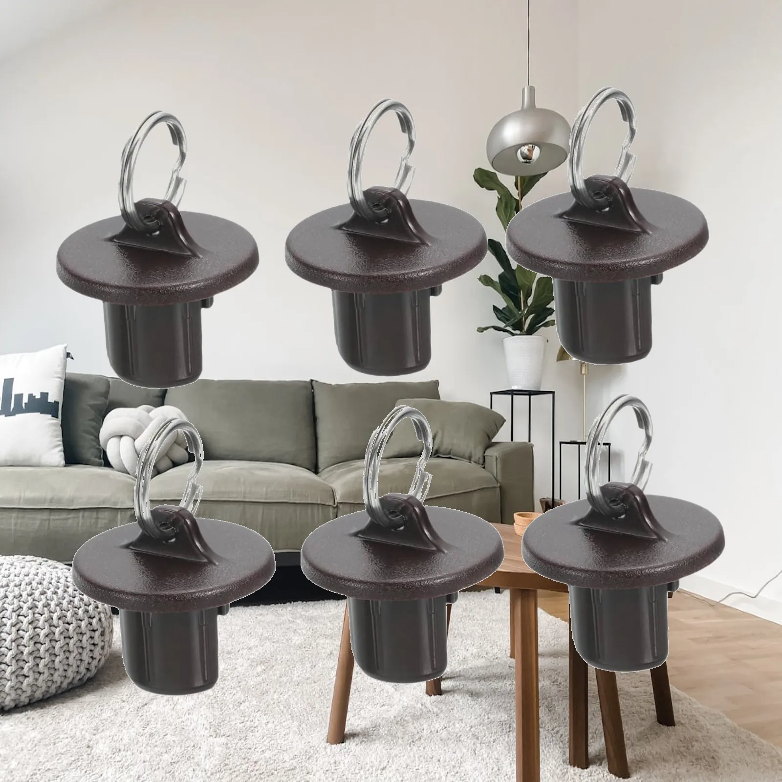 6-piece Set of End , Windproof, Easy to Mount, Weatherproof for Outdoor Use
