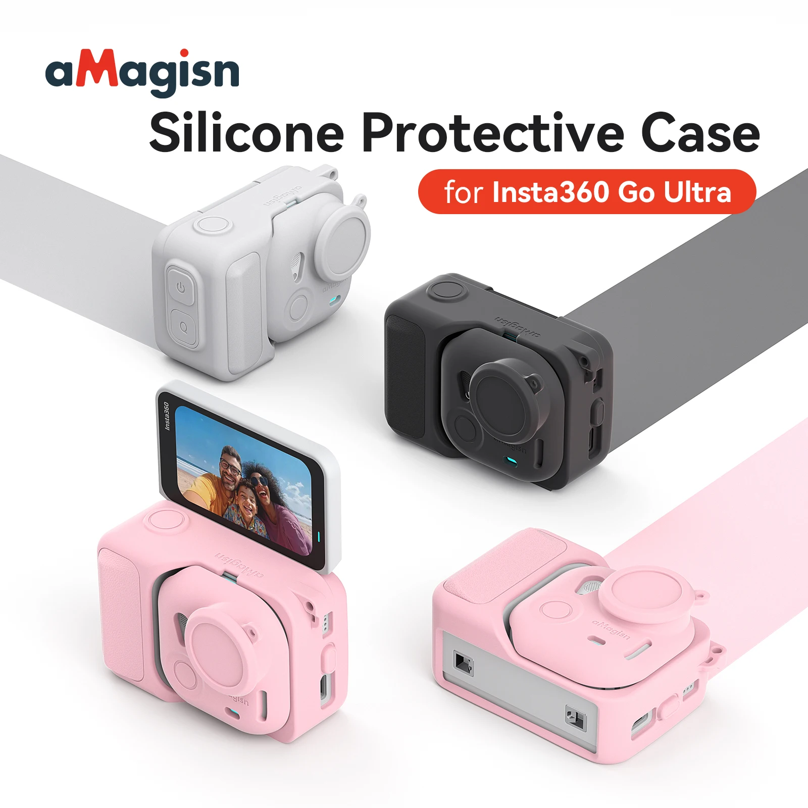 DJI Osmo 360用保護ケース シリコンカメラケース 傷防止プロテクターカバー DJI Osmo 360アクセサリー用