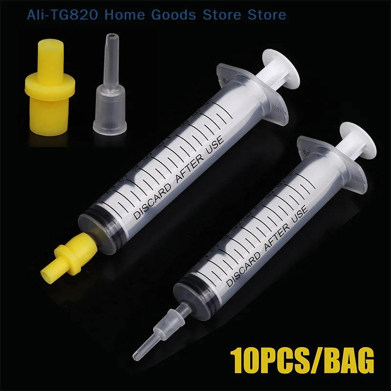 

[TG820]10Pcs Syringe Silicone Pumping Air Hollow Joint Part Connector Ciss Inkjet Cartridge Cleaning Tool