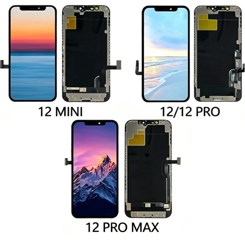 AMOLED  For iPhone 12 12 Mini Original OLED Screen Digitizer Assembly For iPhone 12 Pro 12 Pro Max