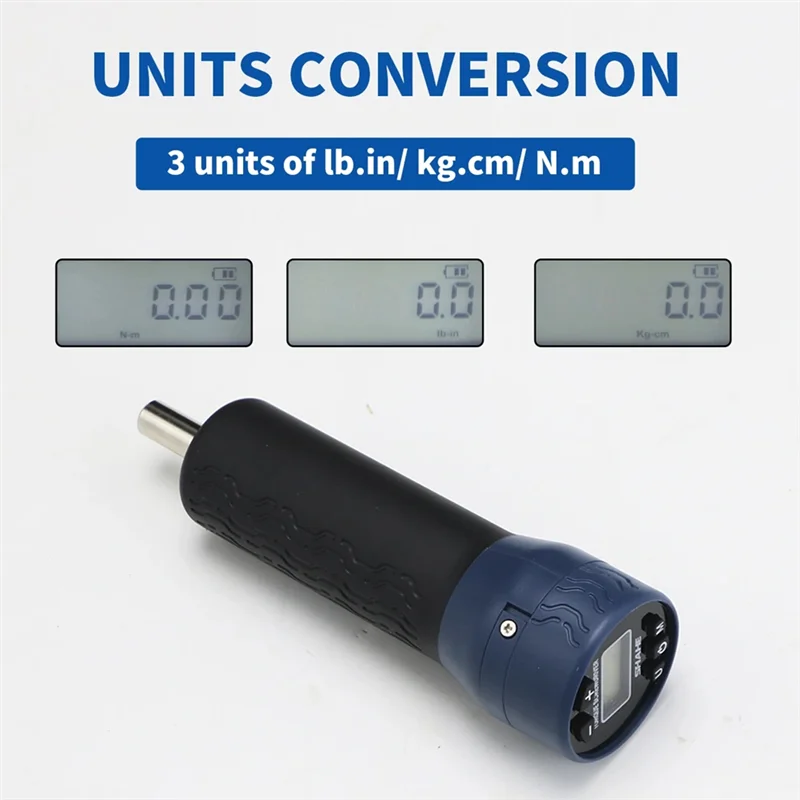 【Uitverkoop】 1/4-inch aandrijving digitale schroevendraaiersleutel met instelbaar koppel en 10-bits set 0,12-12N. M Ideaal voor fietsreparaties