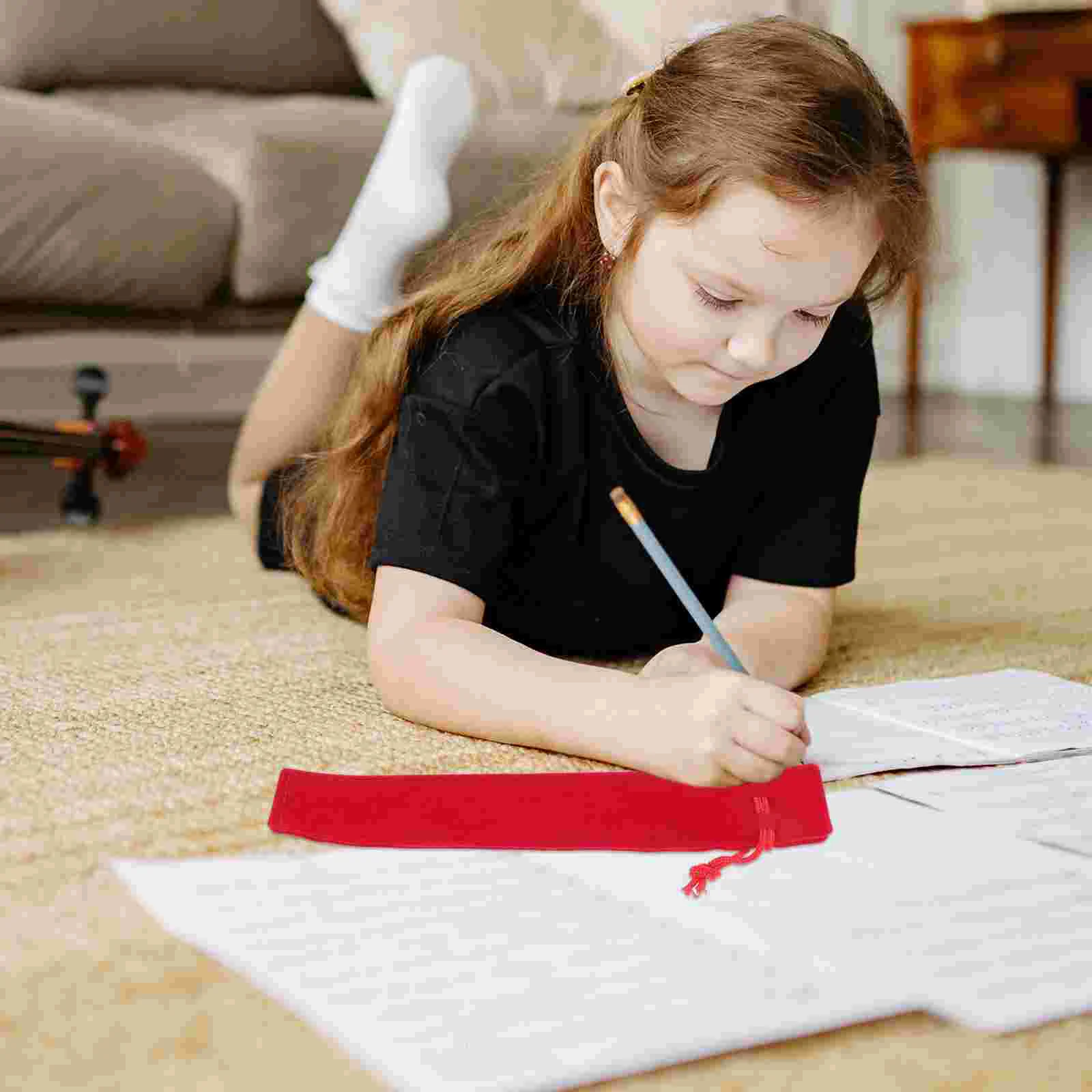 20 Uds. De útiles escolares coreanos, papelería, bolsas de regalo con cordón estético, estuche para bolígrafos, estuche transparente y para lápices, Navidad