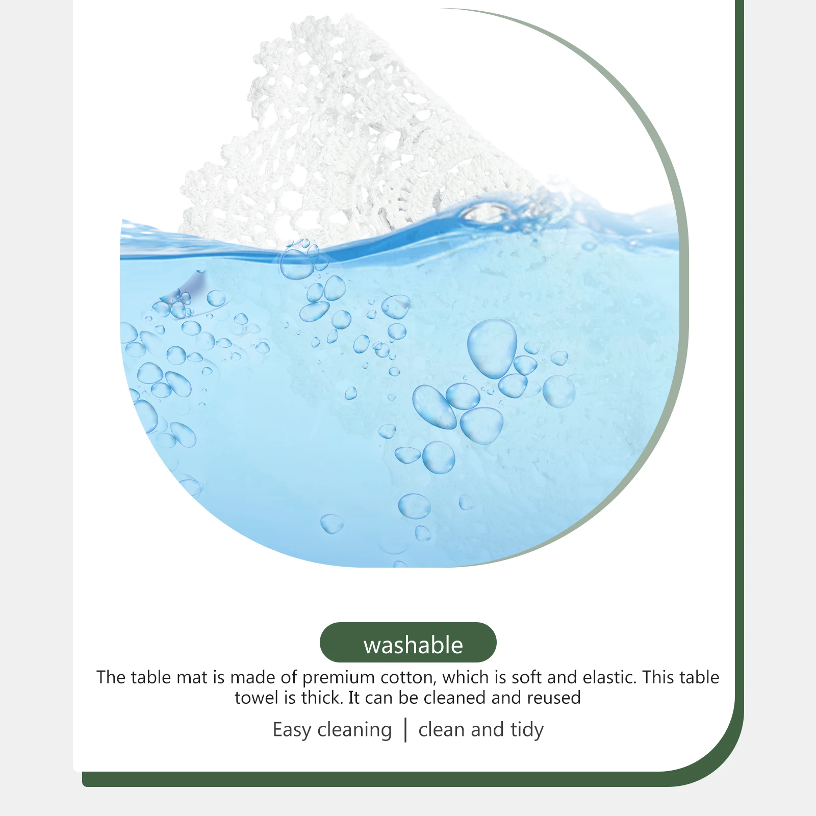 

Rustic Rustic Placemat Tablecloth Dining Decor Kitchen Home Cotton Placemat Decoration Decor Table Table Pad Pad