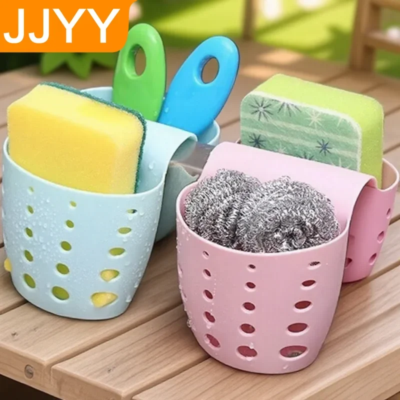 Sillín para fregadero de cocina, soporte de esponja de silicona, estante doble, organizador de almacenamiento, escurridor de jabonera