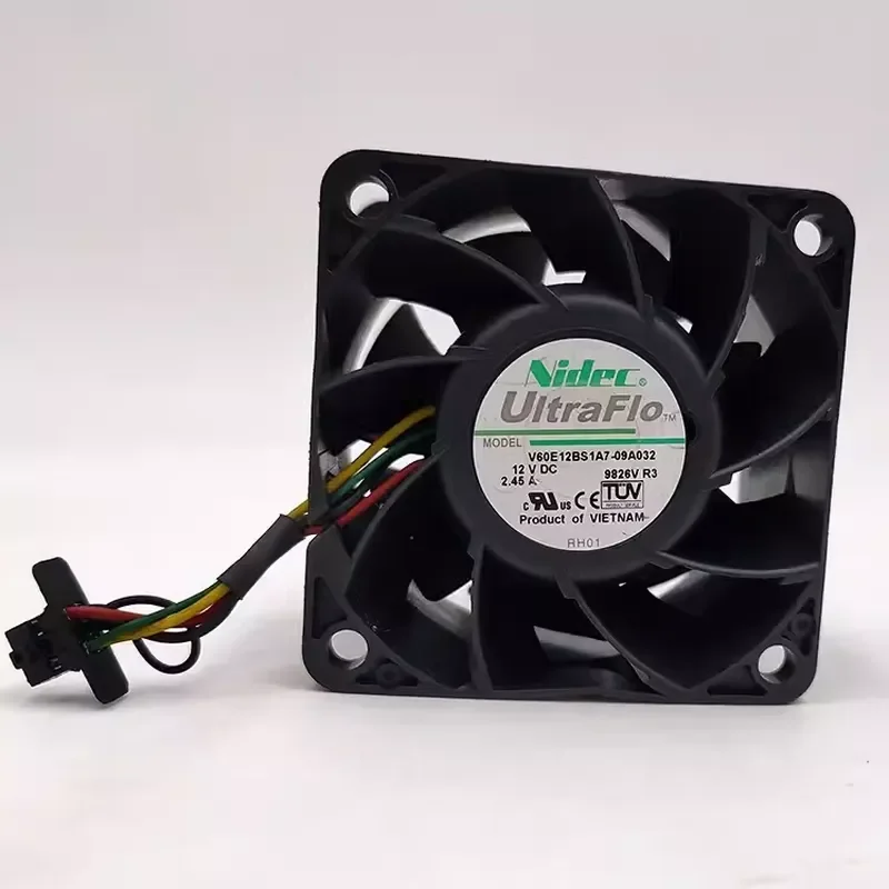NIDEC 6CM V60E12BS1A7-09A032 6038 for High Speed Violent Fan 12V 2.45A