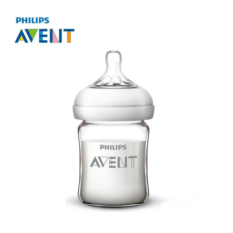 Philips Avent Glass Baby Bottle Silicone Nipple Wide Caliber for 0-1 Month Baby