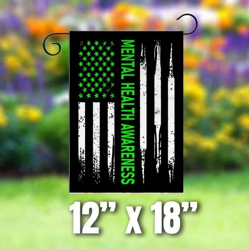 Garden Flag 12x18inch Mental Health Awareness Decor Yard Sign Welcome Flag JJE DDI GGX