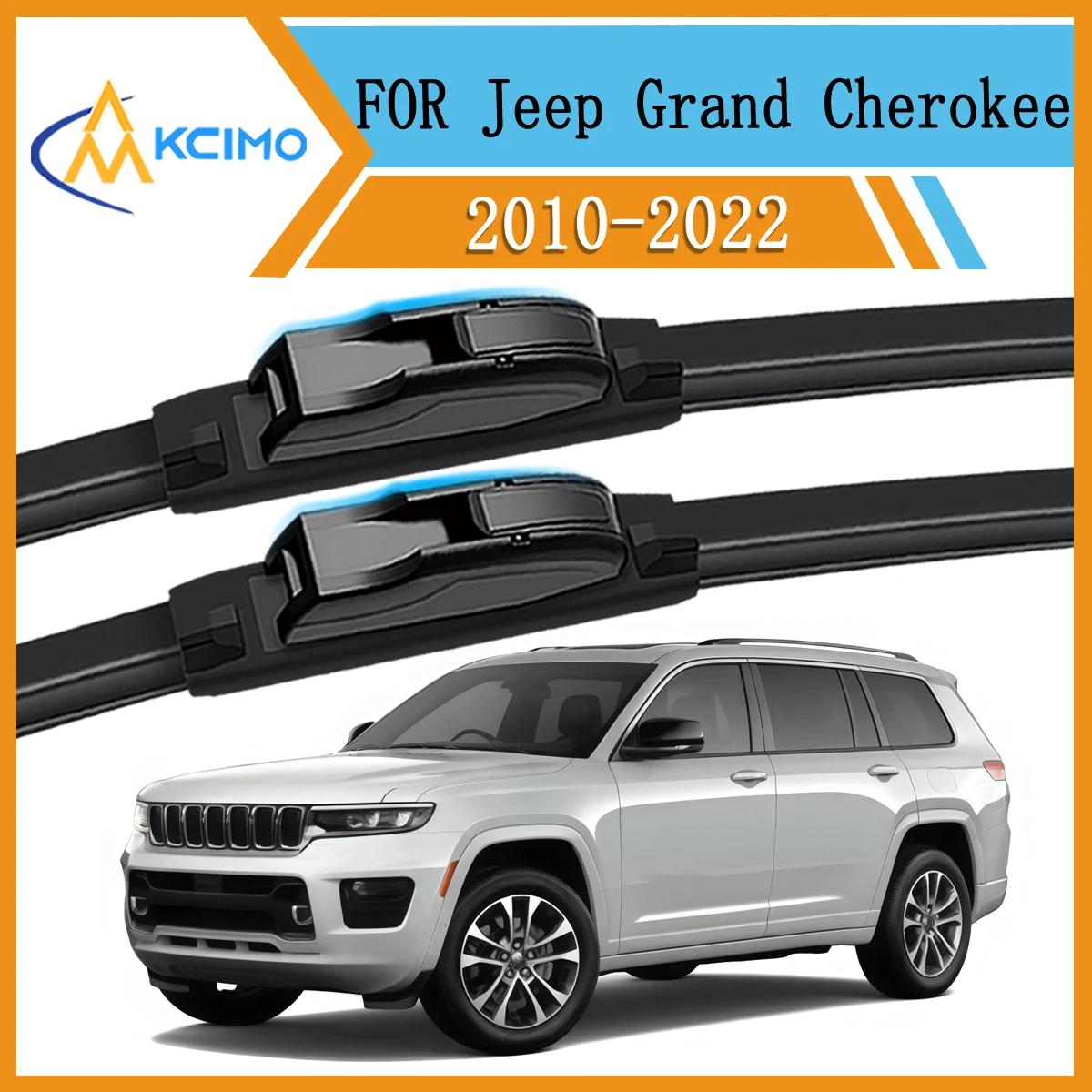 

Front Wiper Blades Set For Jeep Grand Cherokee WK2 2011-2022 OE Quality Streak-Free Performance in Rain/Snow Windshield Wipers